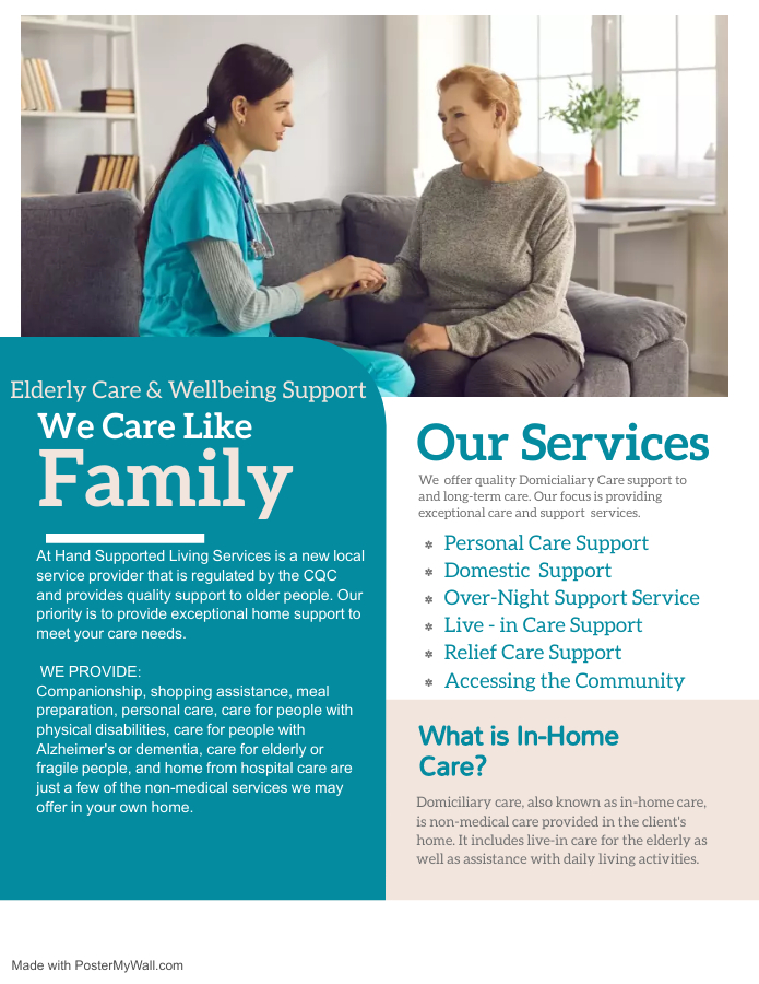 AT HAND SUPPORTED LIVING SERVICES LIMITED