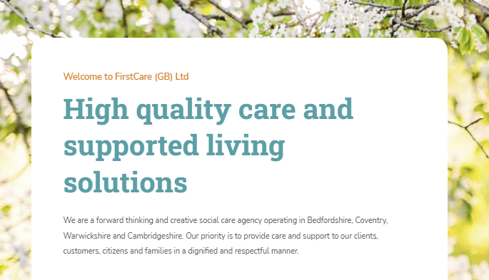 FirstCare GB Bedford – Home Care & Live in Care