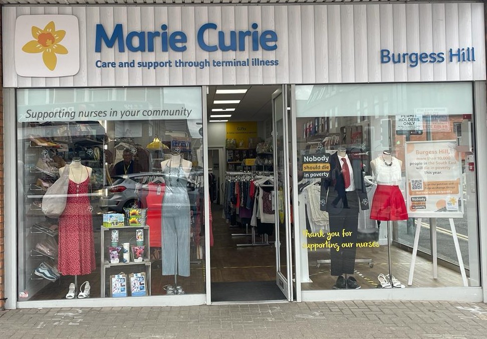 Marie Curie Charity Shop Burgess Hill