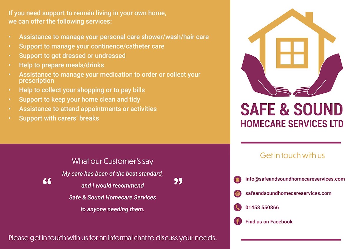 Safe & Sound Homecare Services (Street) Ltd